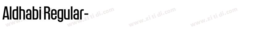 Aldhabi Regular字体转换